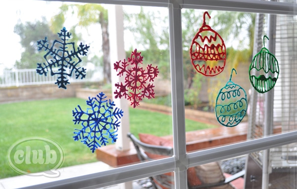 decorations de noel pour fenetres avec de beaux ornements 6