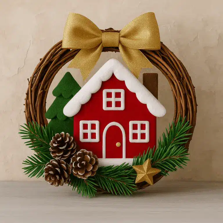 decoration de porte de noel 7