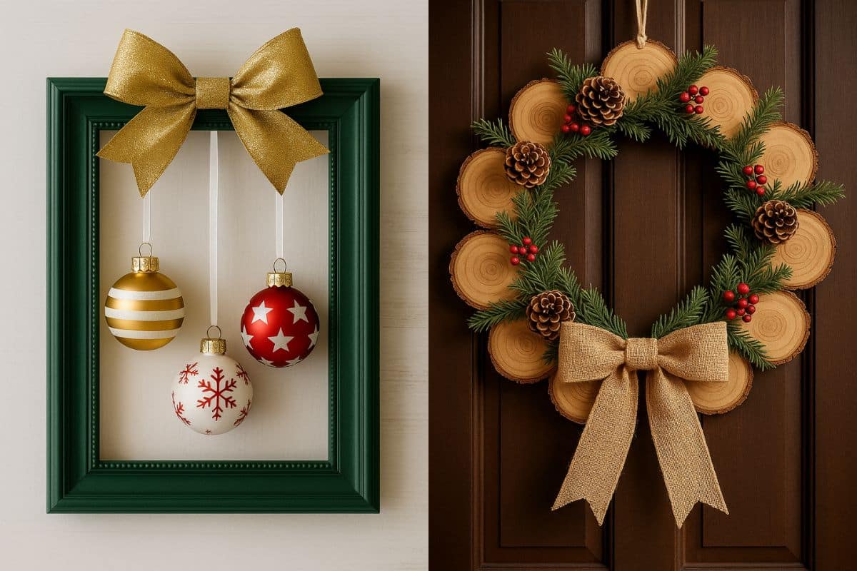 decoration de porte de noel