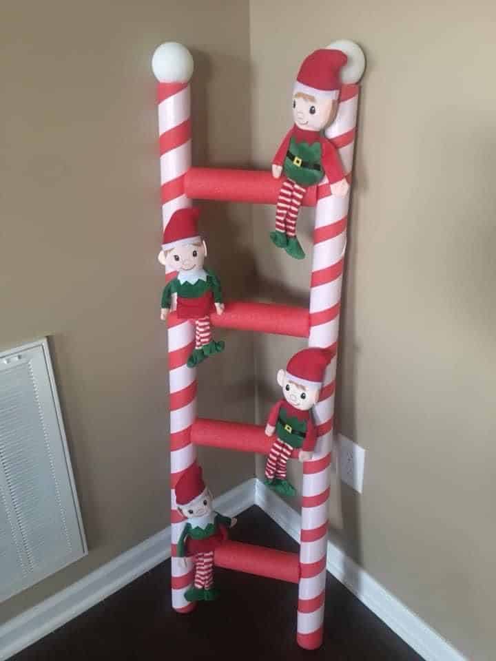 decorations de noel diy a partir de nouilles de piscine 1