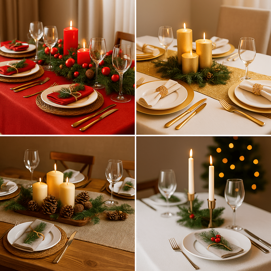idees de compositions de bougies pour noel 8