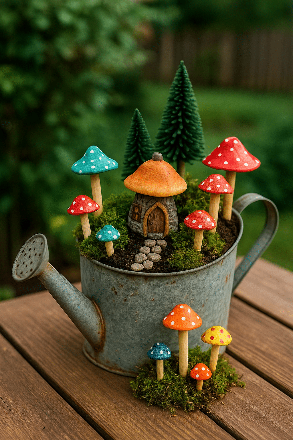 idees de conteneurs pour jardins de fees 5