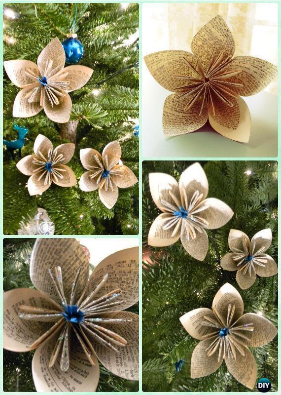 decoration de sapin de noel en papier