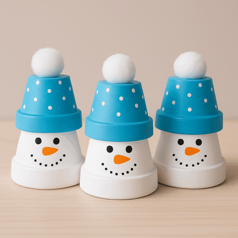 decorations de noel en pot de terre 3