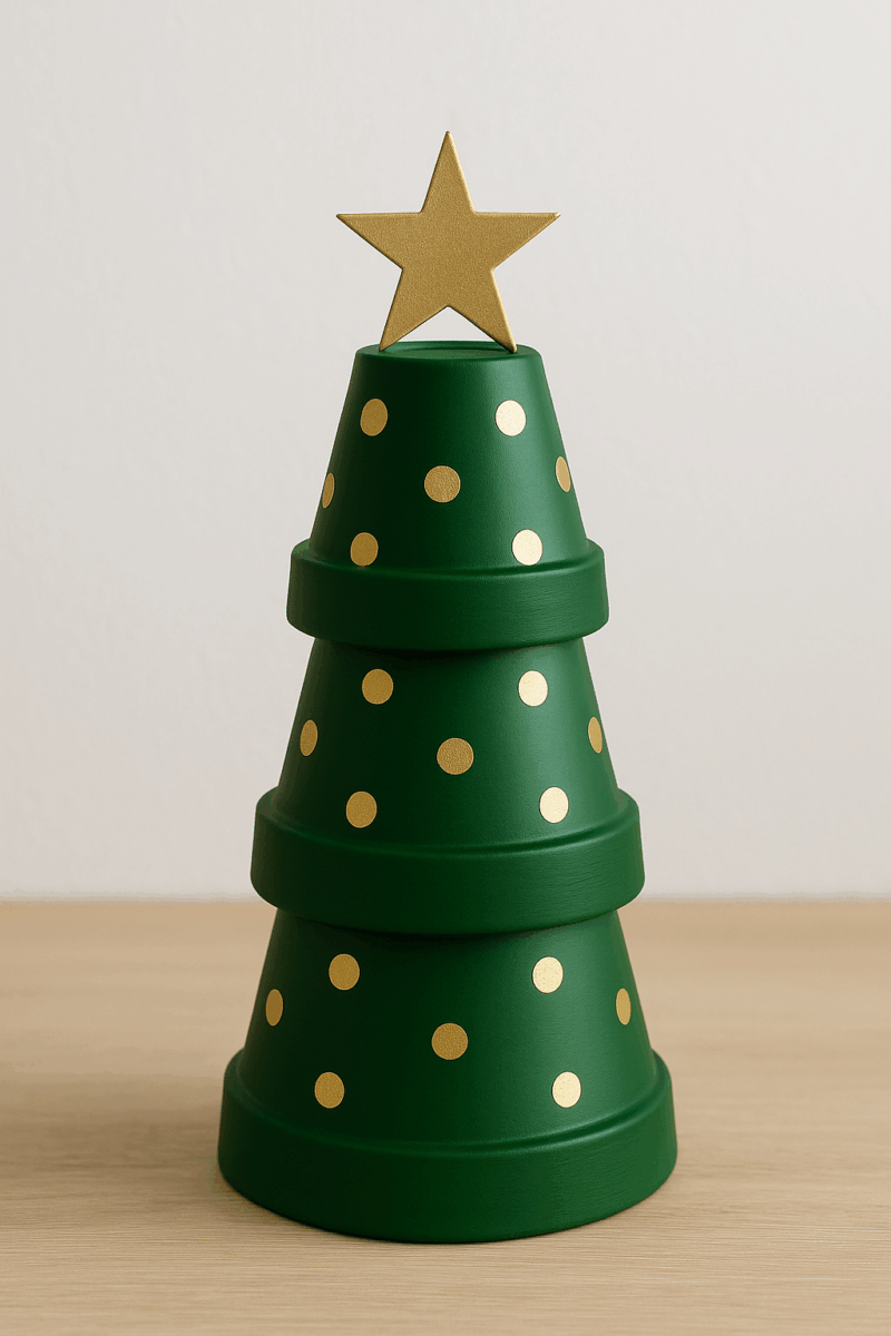 decorations de noel en pot de terre 7