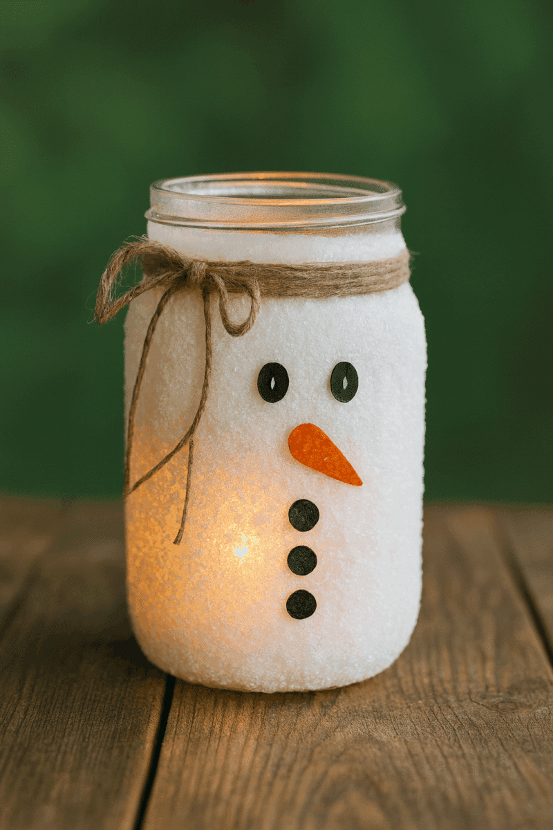 frosted mason jar glass container ideas 8