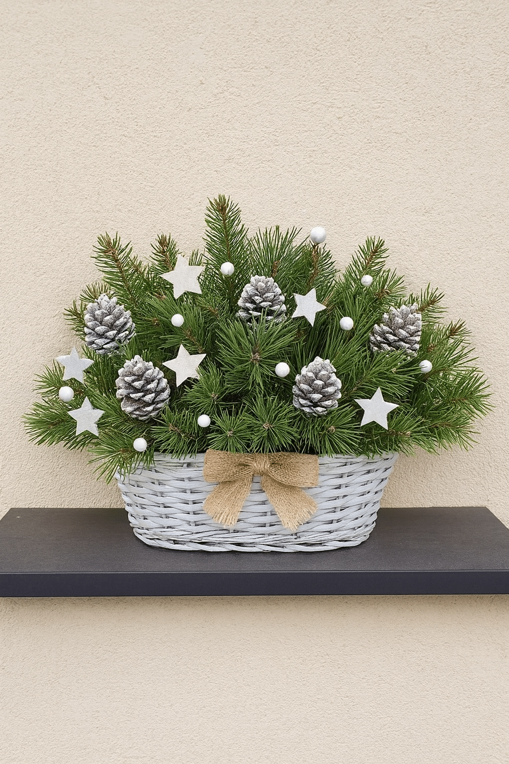 idees de compositions de noel avec des paniers 3
