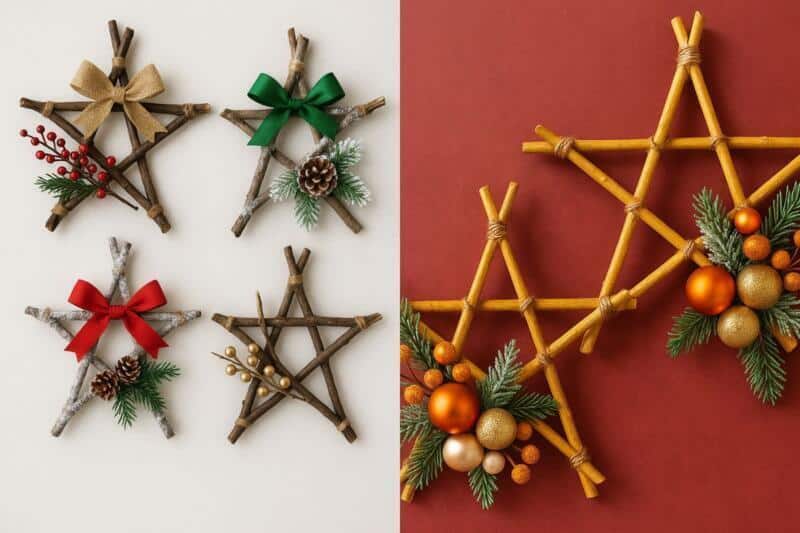 idees detoiles de noel en brindilles