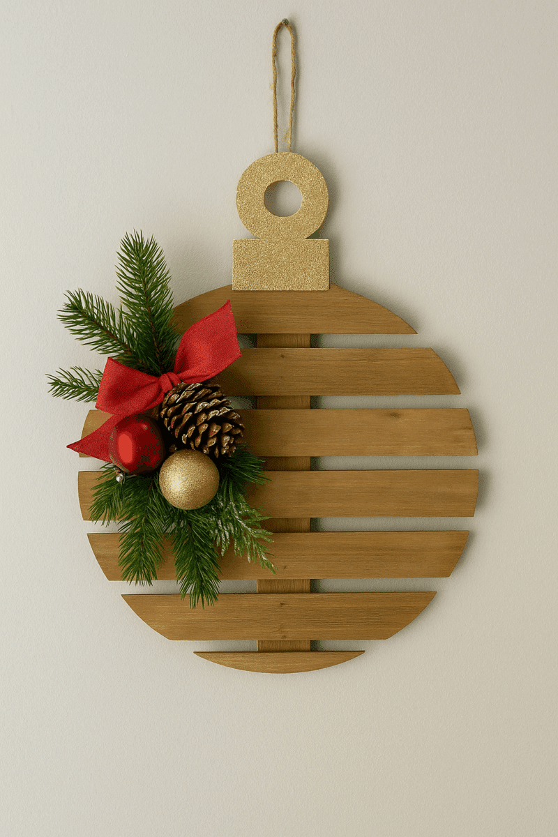 boules de noel geantes palettes en bois 1