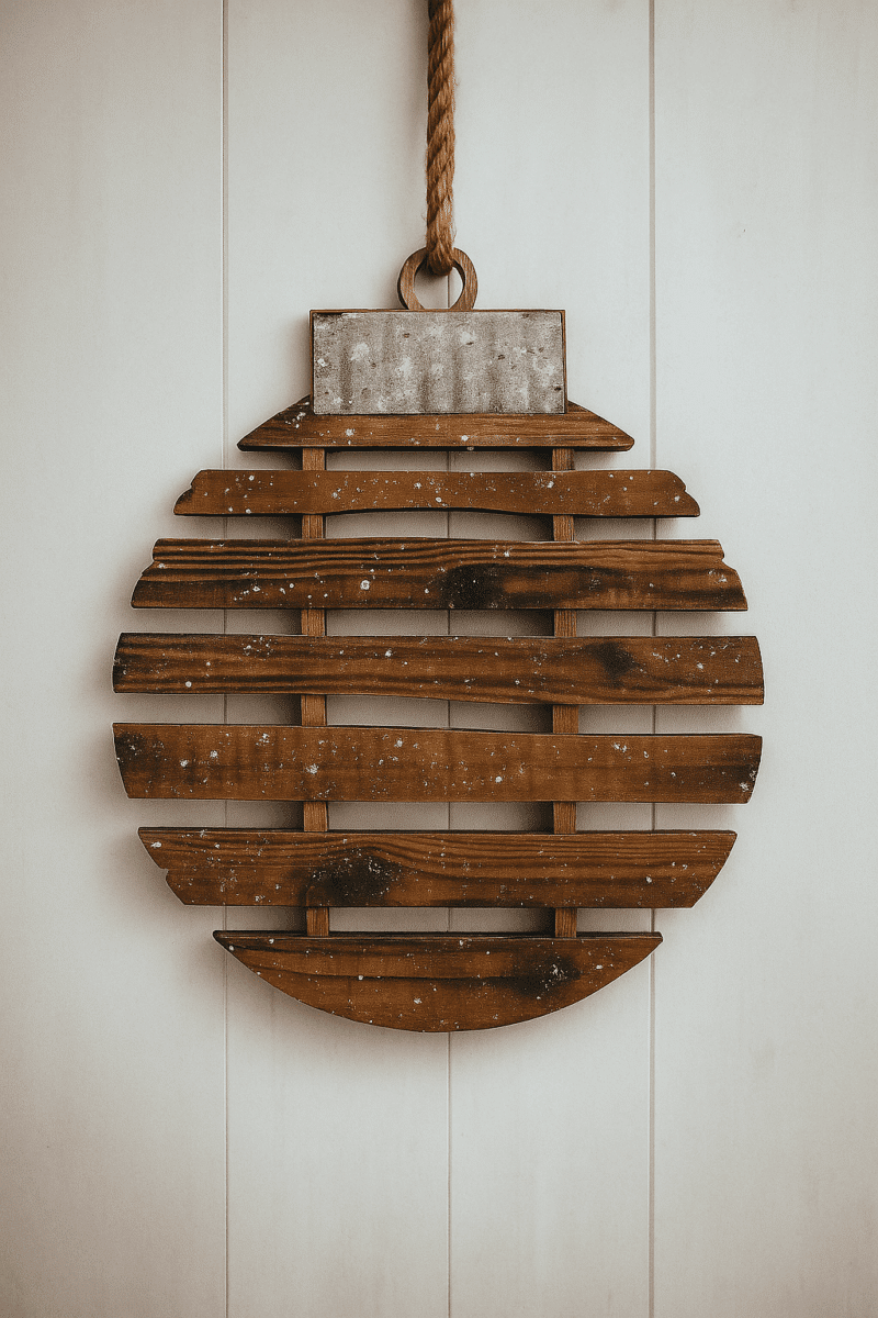 boules de noel geantes palettes en bois 4