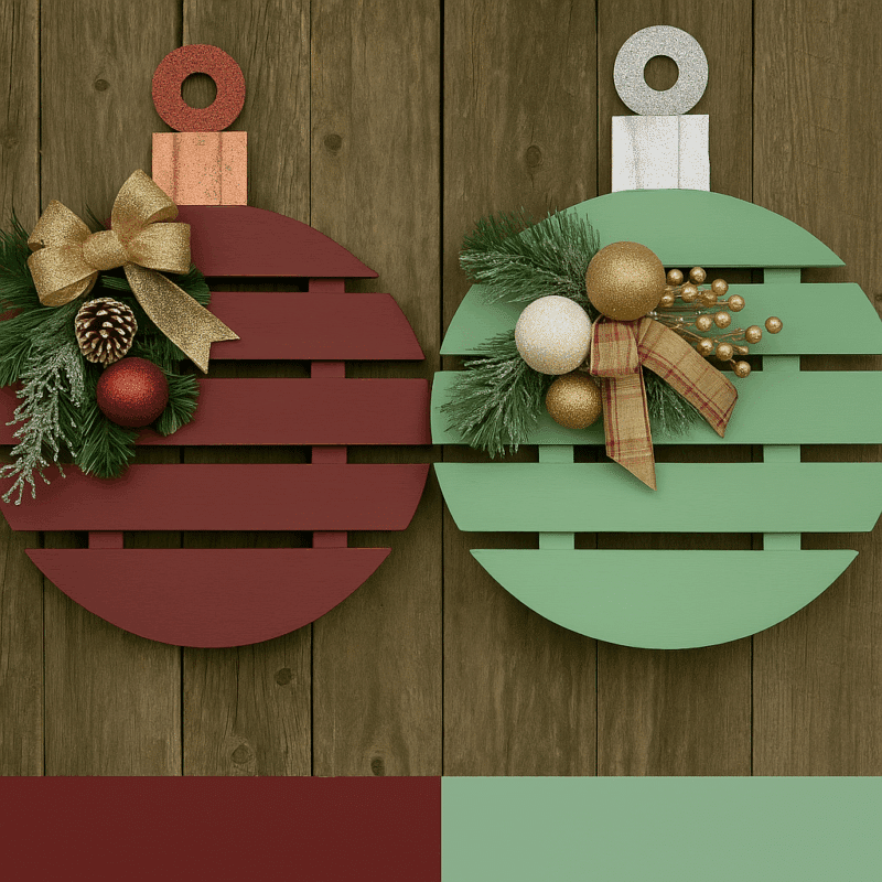 boules de noel geantes palettes en bois 6