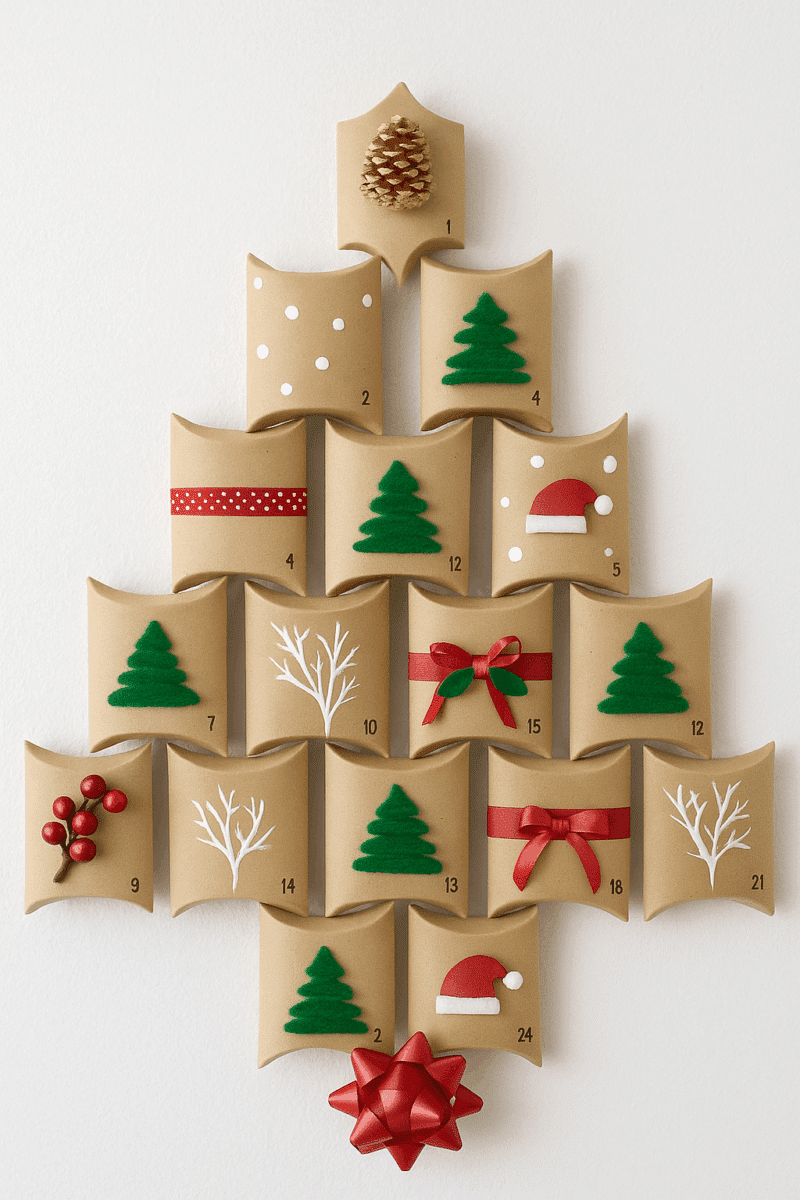 calendrier de avent en rouleaux de papier toilette 1