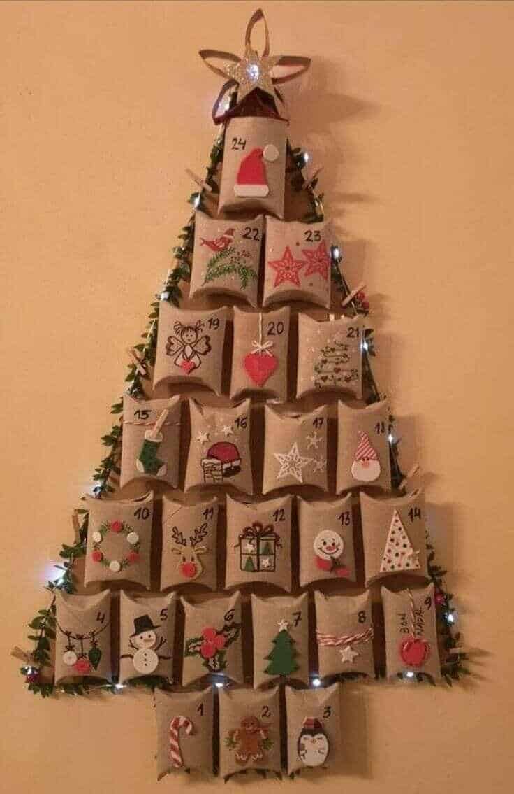 calendrier de avent en rouleaux de papier toilette 5