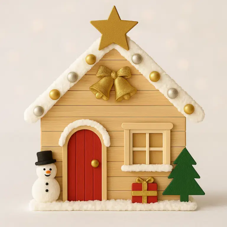 decorations de noel avec des batonnets de glace 3