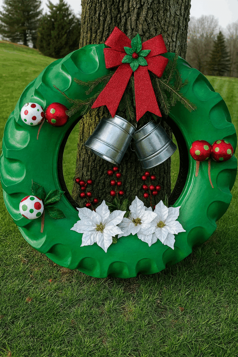 decorations de noel diy a mettre dans le jardin 1