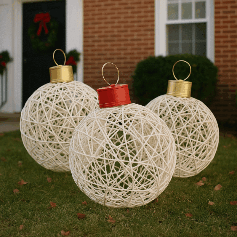 decorations de noel diy a mettre dans le jardin 6