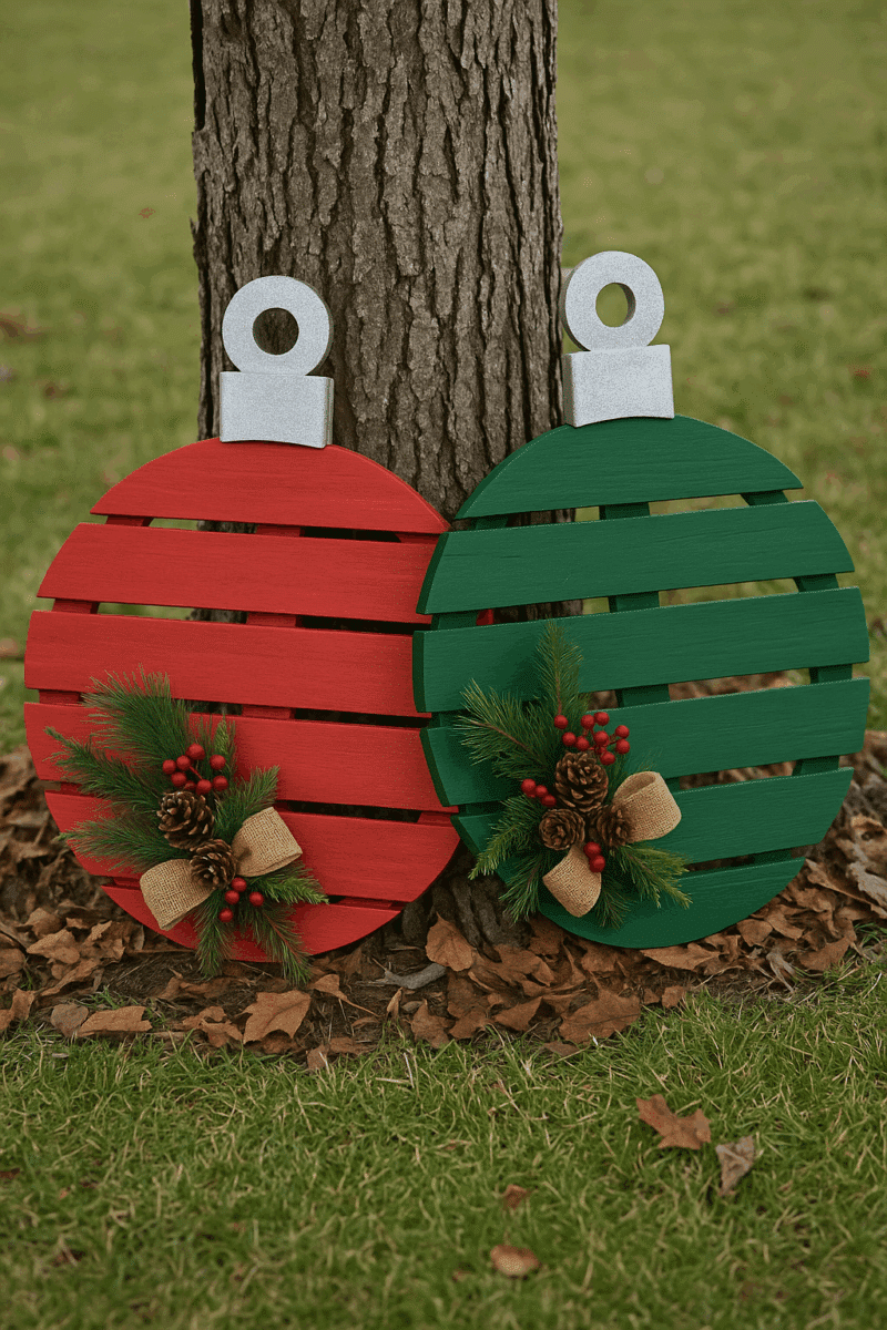 decorations de noel diy a mettre dans le jardin 8