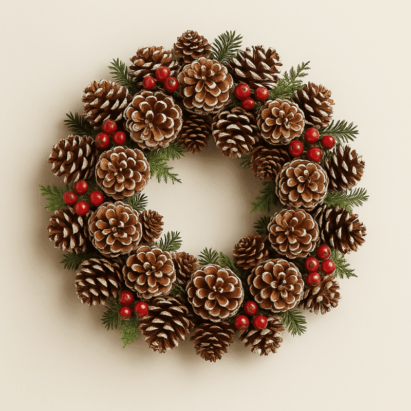 fabriquer une couronne de noel classique 1