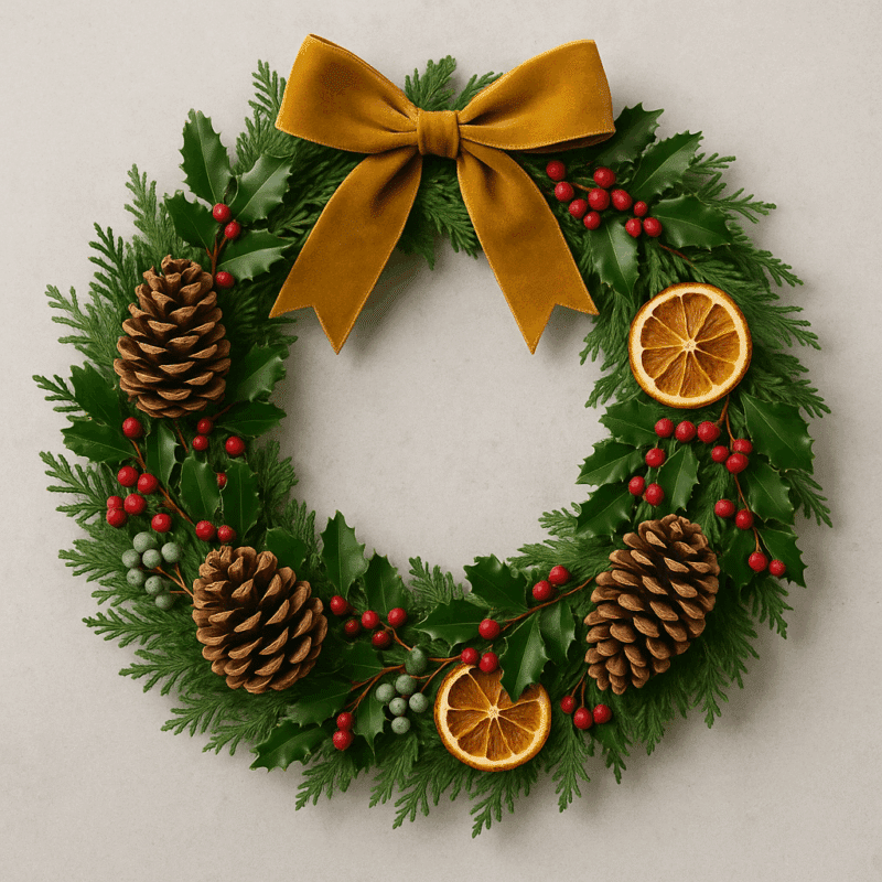 fabriquer une couronne de noel classique 6