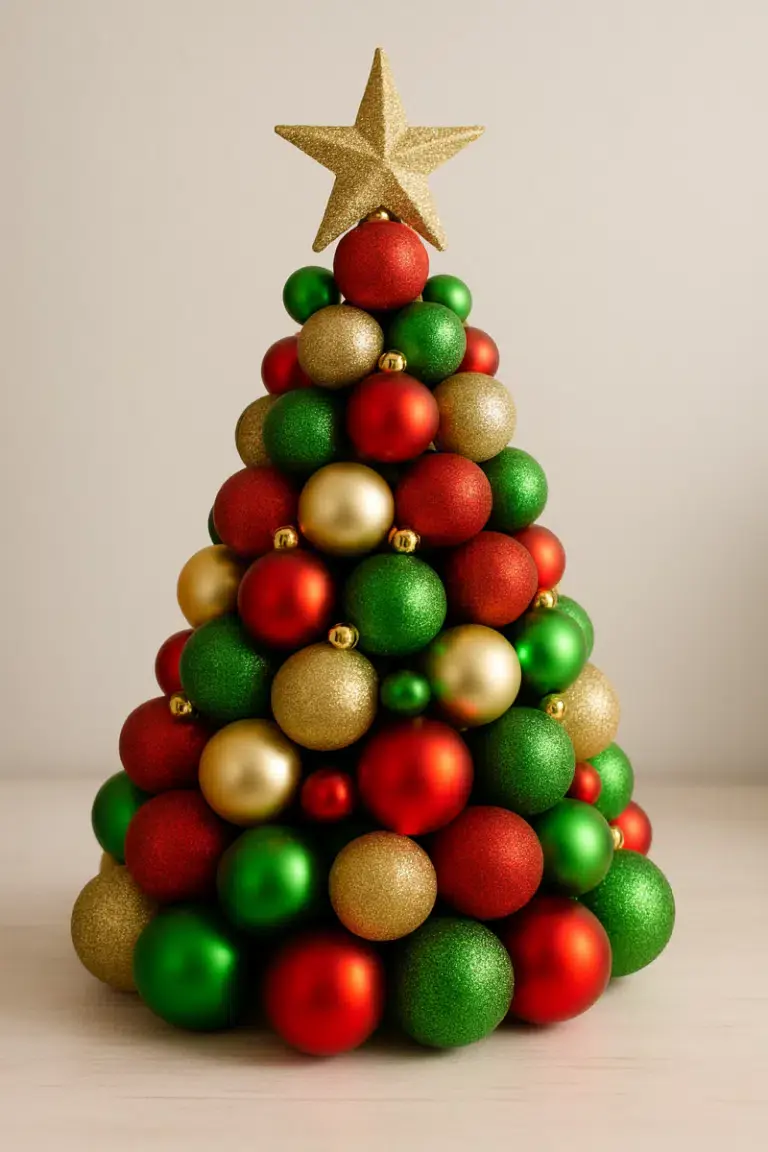 idees creatives de decoration de noel avec des boules 1