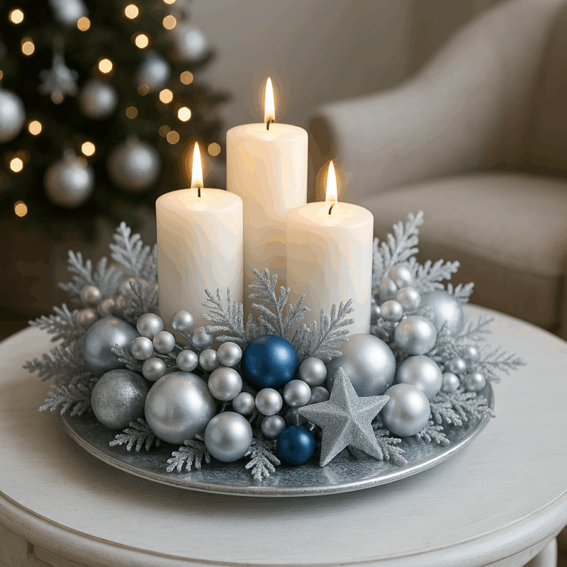 idees creatives de decoration de noel avec des boules 2