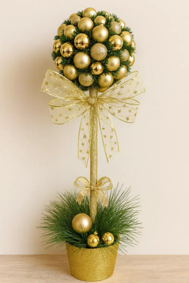 idees creatives de decoration de noel avec des boules 4