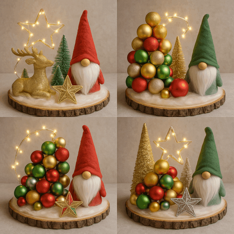idees creatives de decoration de noel avec des boules 5