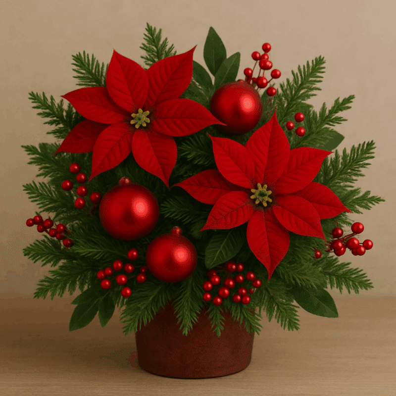 idees de compositions de noel rouges 4