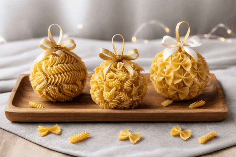 ornements de noel a faire avec des pates