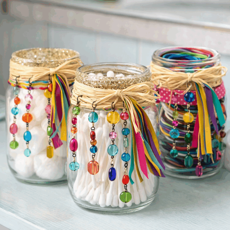 diy deco avec des bocaux en verre 1