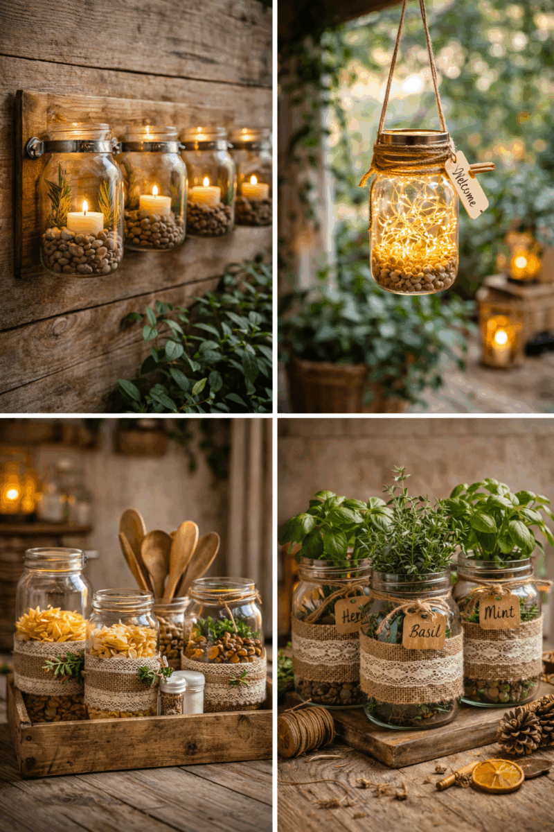 diy deco avec des bocaux en verre 6