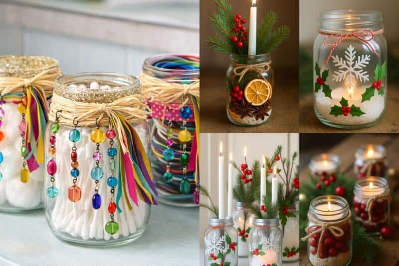 Idées DIY déco avec bocaux en verre diy deco avec des bocaux en verre