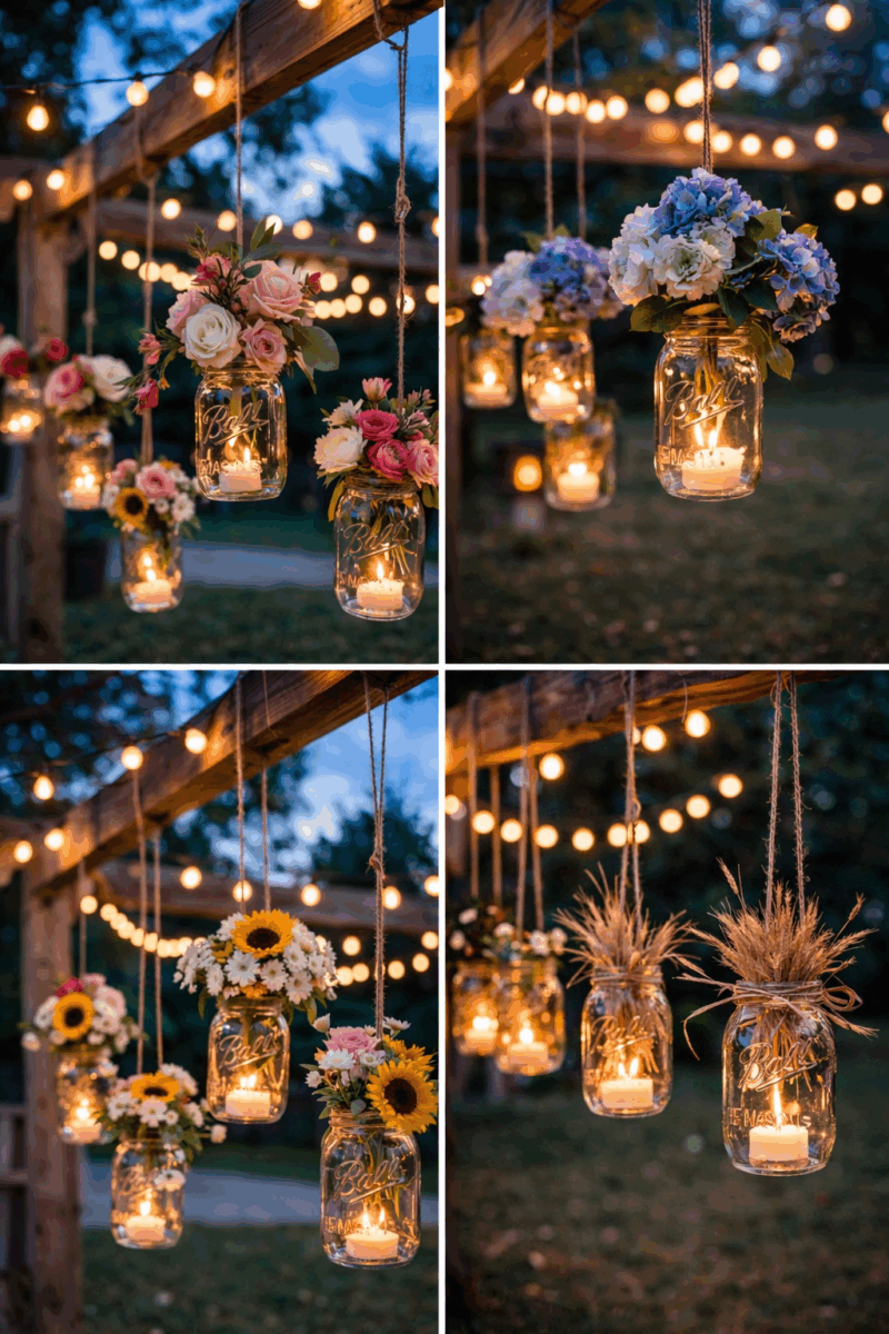 diy deco avec des bocaux en verre