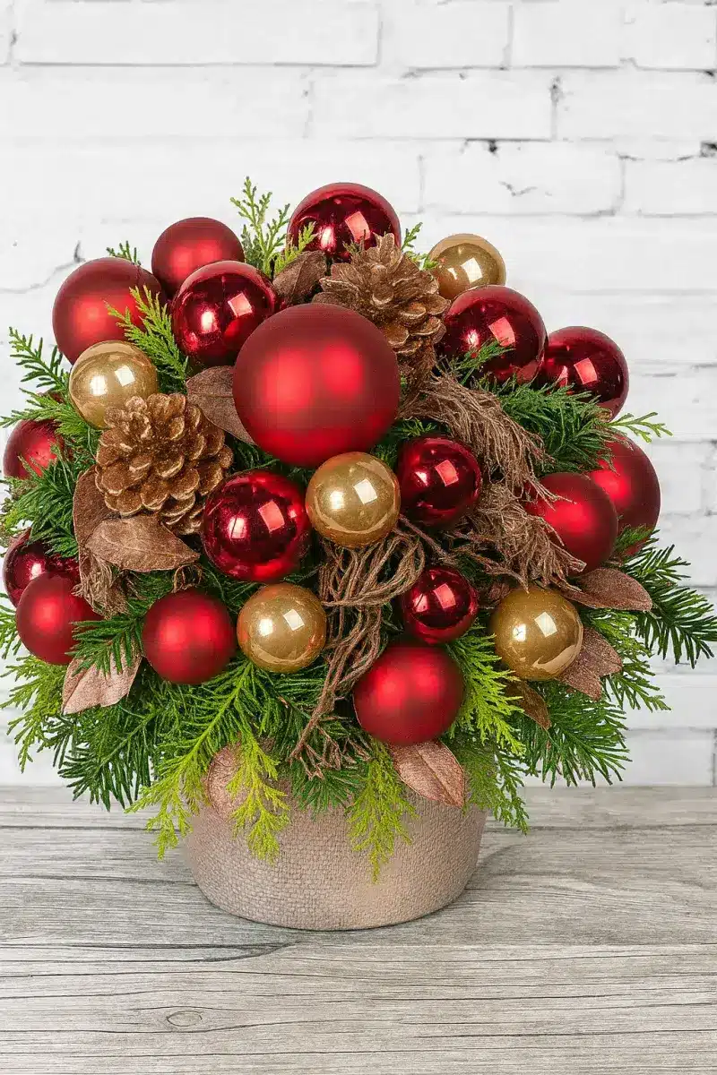 Idées originales pour décorer la table de Noël avec des boules idees originales pour decorer la table de noel avec des boules 1
