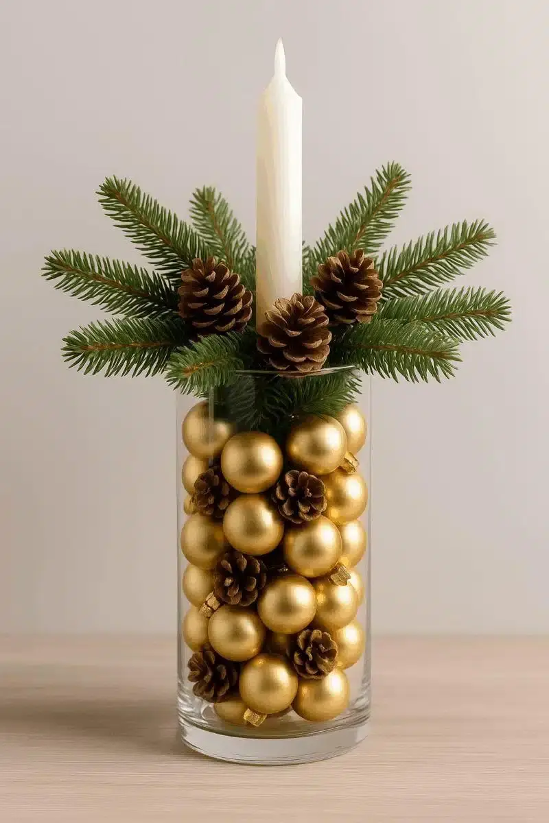 Idées originales pour décorer la table de Noël avec des boules idees originales pour decorer la table de noel avec des boules 4