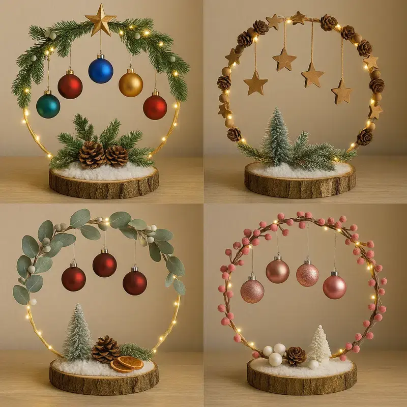 Idées originales pour décorer la table de Noël avec des boules idees originales pour decorer la table de noel avec des boules