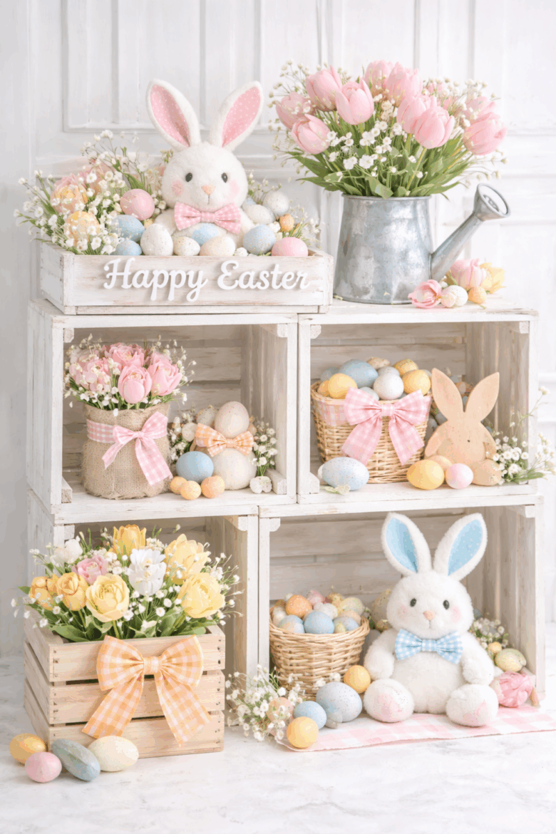 bricolages de paques avec des lapins 4