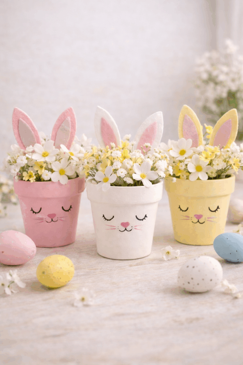 bricolages de paques avec des lapins 8