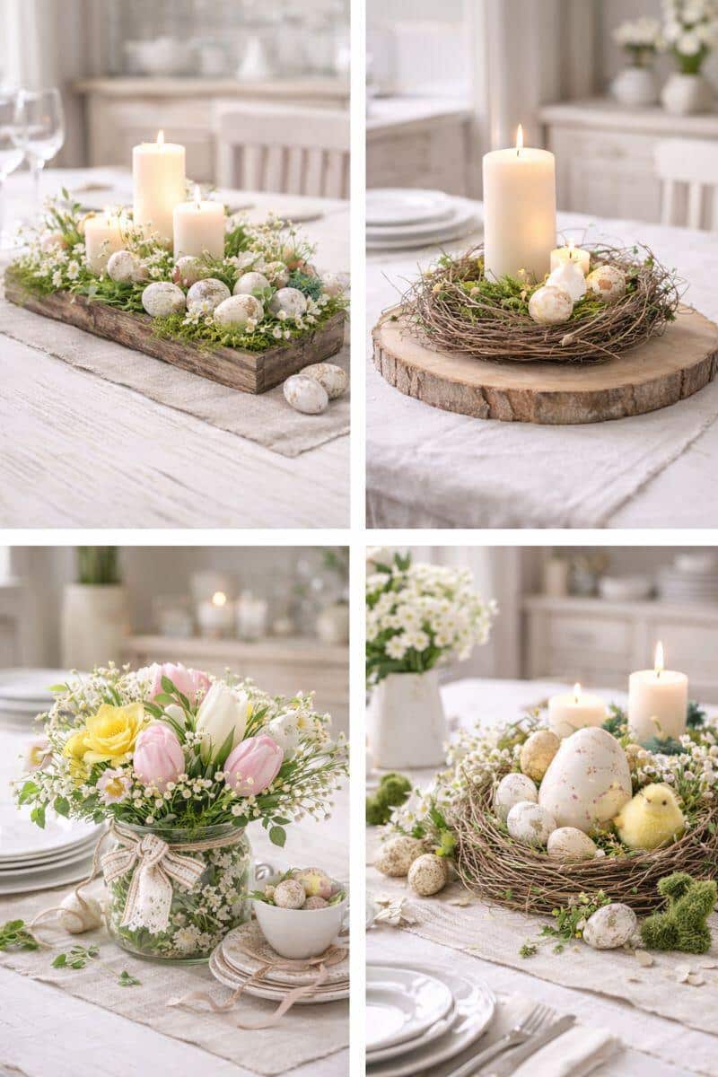 centres de table de paques