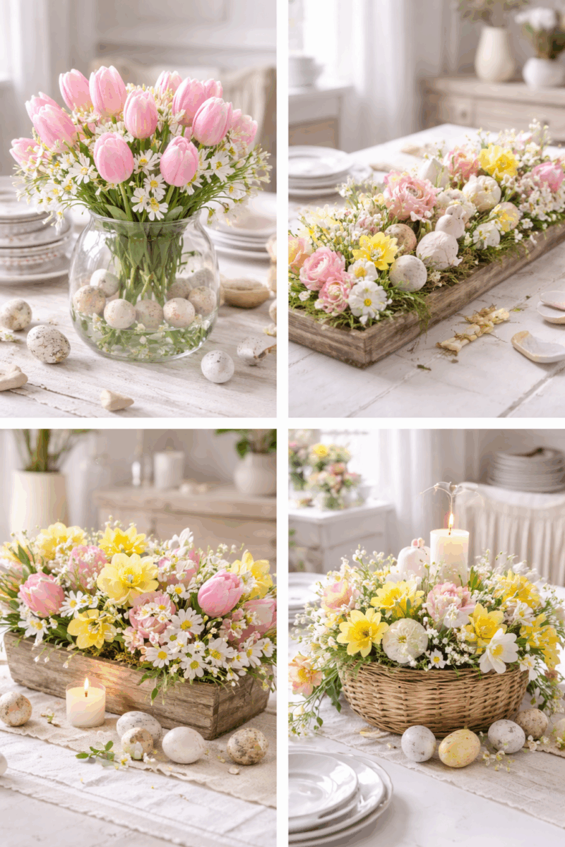 centres de table de paques