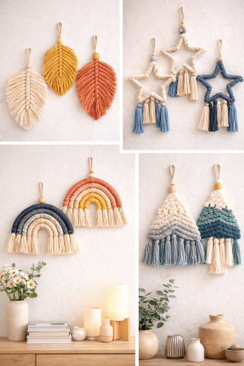 comment fabriquer des decorations murales avec de la corde ou du fil 4