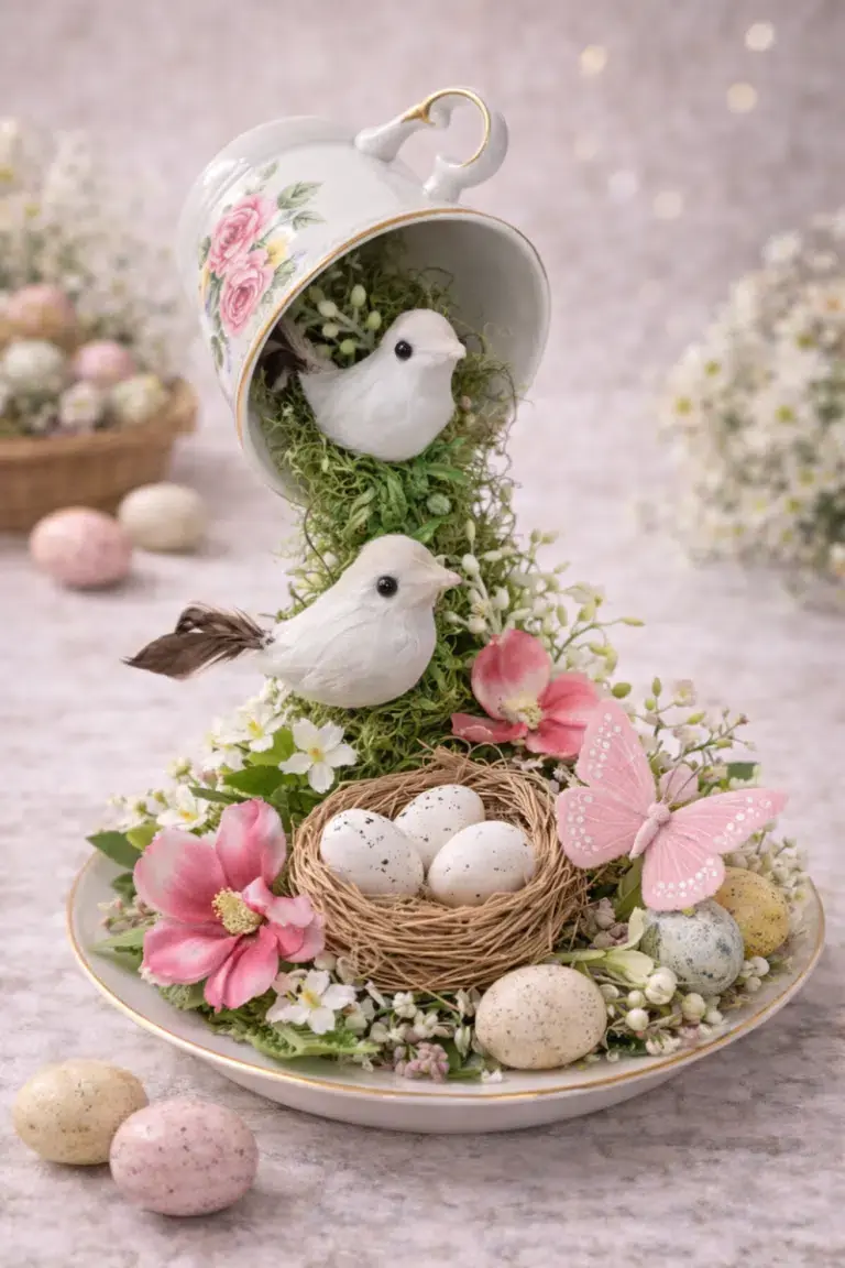 Idées de compositions florales avec des tasses à thé idees de compositions florales avec des tasses a the 2