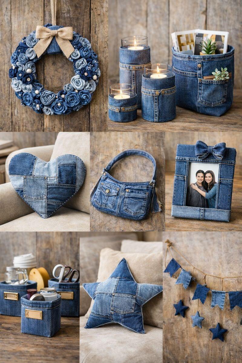 idees diy geniales pour recycler vos vieux jeans 3