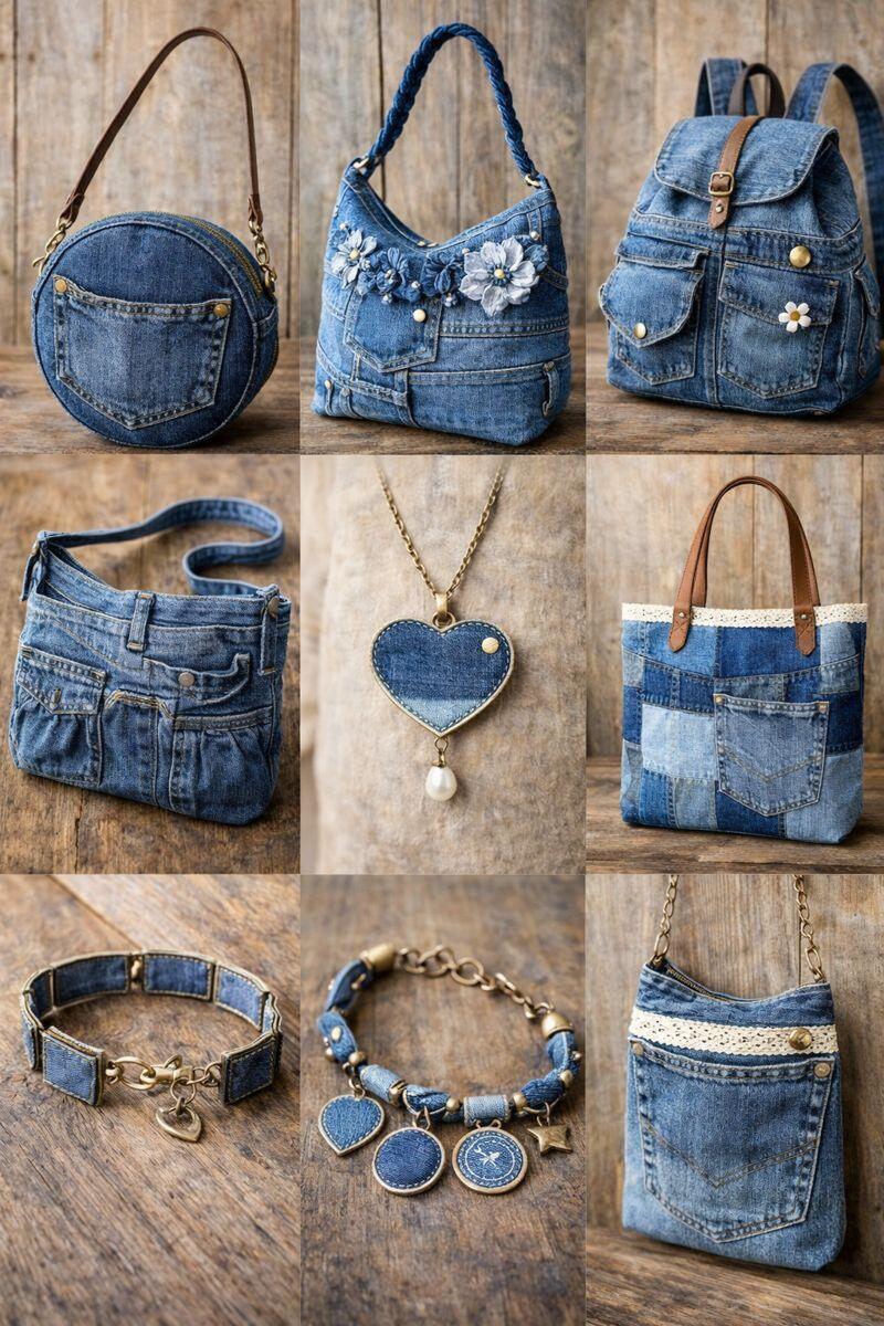 idees diy geniales pour recycler vos vieux jeans