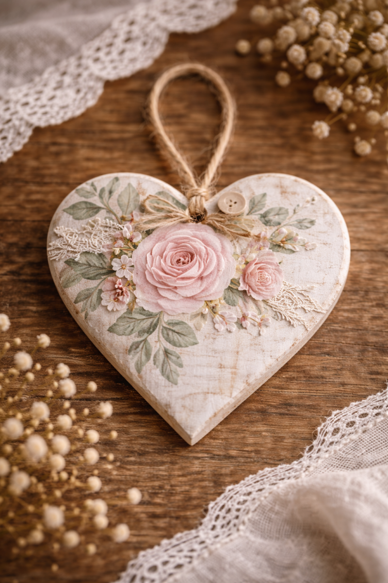 Cœurs en Bois Décorés : Idées Créatives, Techniques Artisanales et Inspirations pour une Décoration Unique coeurs en bois decores idees 2
