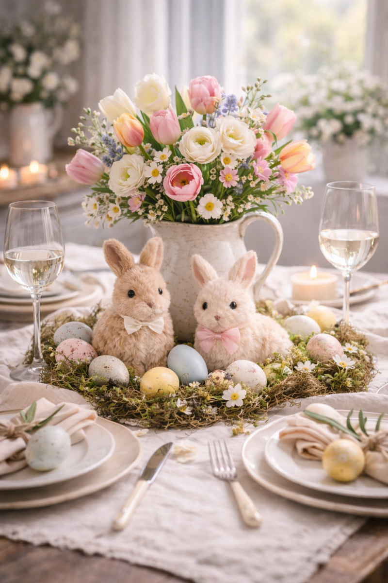 Compositions florales printanières : l’art de faire entrer la saison dans votre maison compositions florales printanieres 5