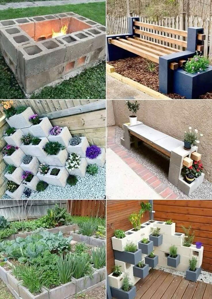 Terrasse en blocs de béton : idées déco pour vous inspirer idees pour amenager votre terrasse avec des blocs de beton 6