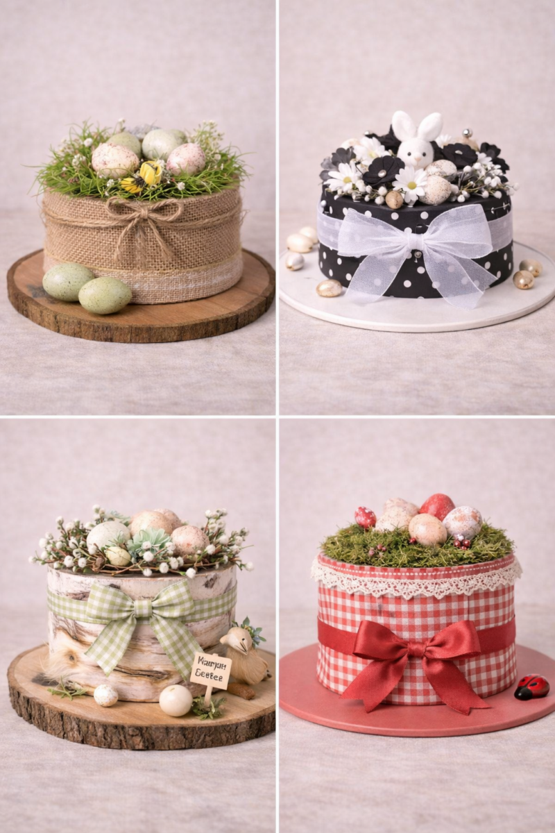 Idées pour décorer des boîtes de Pâques en forme de chapeaux : inspirations créatives et DIY irrésistibles idees pour decorer des boites de paques en forme de chapeaux 2