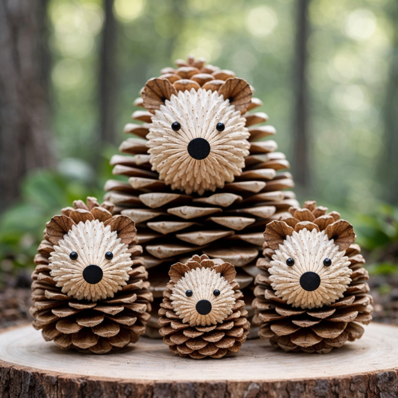 Idées remarquables avec des pommes de pin : inspirations créatives et déco naturelles à fort impact idees remarquables avec des pommes de pin 5