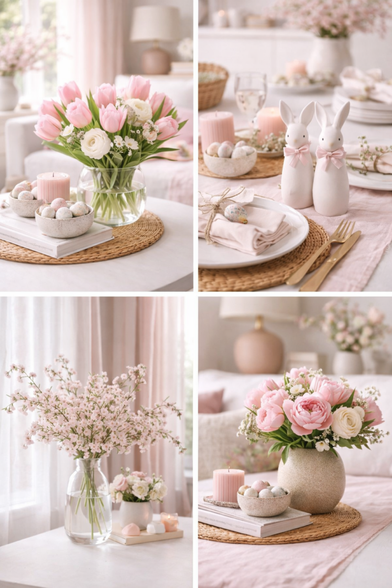 Décoration rose printanière : idées inspirantes magnifiques idees de decoration rose pour le printemps 5